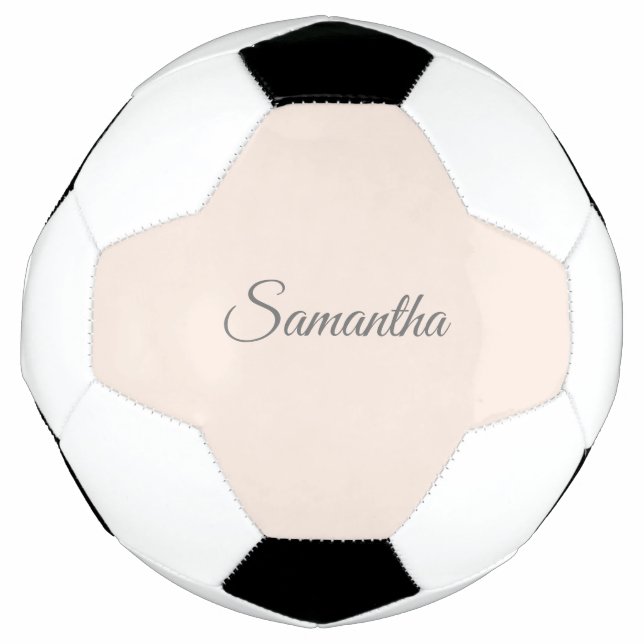 Modern Blush Pink Name Football (Front)