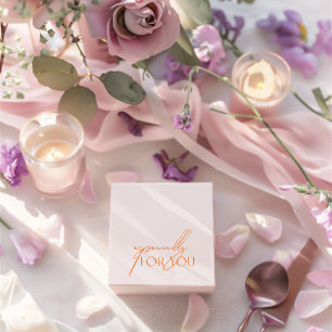 Modern Blush Pink & Orange Especially For You Favour Box