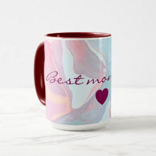 Modern Blush Pink Soft Mint Gold Luxury Collection Mug