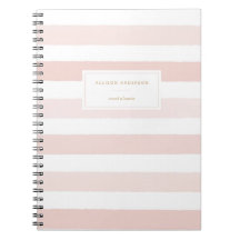 Modern Blush Pink Watercolor Stripes
