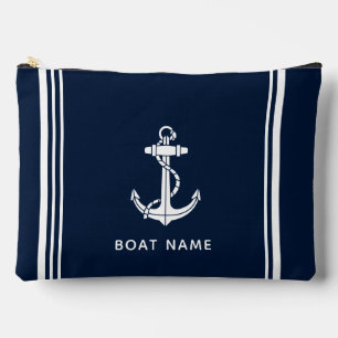 Modern Boat Anchor Nautical Custom Accessory Pouch