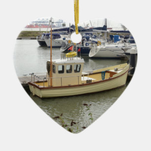 Modern Boat Traditional Style Ceramic Tree Decoration