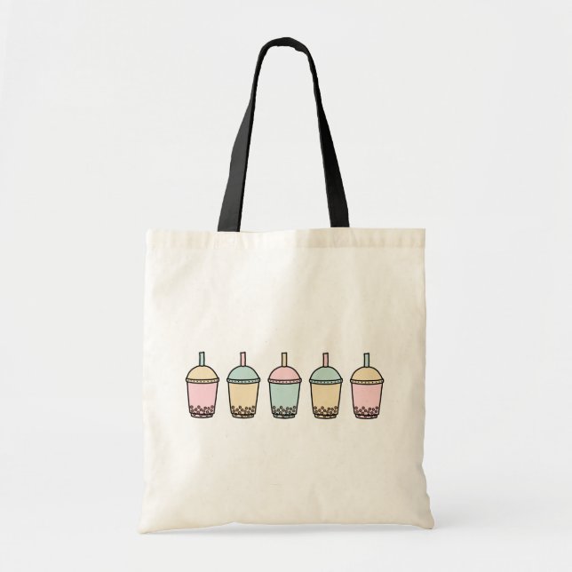 Modern Boba Tote Bag (Front)