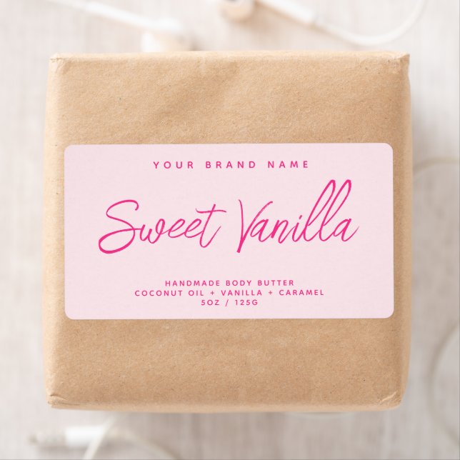 Modern body butter simple elegant cosmetics label (Insitu)