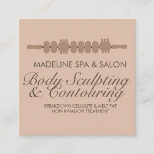Modern Body Contouring Body Sculpting Massage   Square Business Card