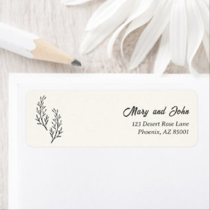 Modern Bohemian Desert Romance Address