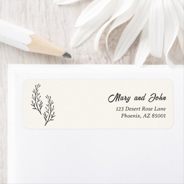Modern Bohemian Desert Romance Address (Insitu)