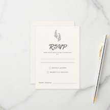 Modern Bohemian Desert Romance | RSVP Card
