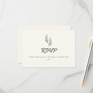 Modern Bohemian Desert Romance | RSVP Card