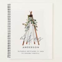 Modern bohemian teepee botanical rustic backyard