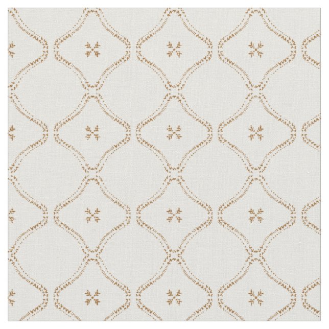 Modern bohemian tile delicate mudcloth  fabric (Close Up)