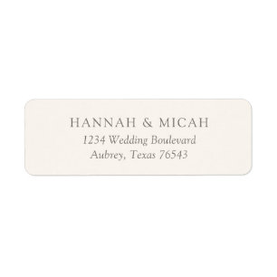 Modern Bohemian Wedding Return Address Label
