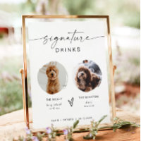 Modern Boho 2 Photo Dog Signature Drink 