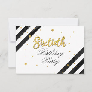 Modern Boho 60th Birthday Invitation