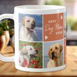 Modern Boho 7 Photo Collage Personalised DOG MOM Coffee Mug<br><div class="desc">Introducing our modern and stylish Dog Mum mug, the perfect gift for any dog lover! This chic mug features a modern custom photo collage and the personalised message to show off your love for your furry friend. As a dog mum there's nothing better than snuggling up with your puppy and...</div>