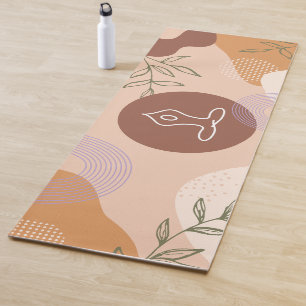 Modern Boho Abstract Feminine Yoga Mat