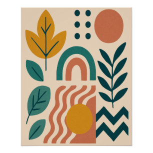 Modern Boho Abstract Nature Wall Art