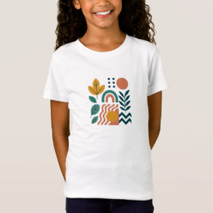 Modern Boho Abstract Nature Wall Art T-Shirt
