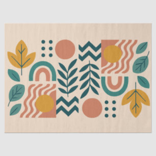 Modern Boho Abstract Nature Wall Art Tissue Paper