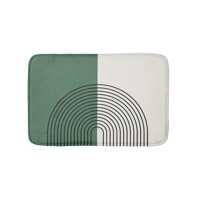 Modern Boho Abstraction Bath Mat (Front)