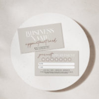 Modern Boho Appointment Reminder Card
