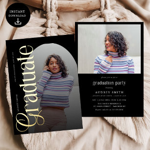Modern Boho Arch 2 Photos Graduation