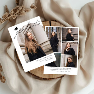 Modern Boho Arch 6 Photos Graduation Announcement