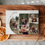 Modern Boho Arch Beige Joy In All Things 5 Photo Holiday Card<br><div class="desc">Celebrate the joy of the season with this modern boho arch beige joy in all things 5 photo holiday card. The unique and chic editable script creates a touch of charm and individuality. Its simple, elegant black-and-white design, featuring a classic bohemian arch frame, evokes a whimsical winter ambiance. The minimal...</div>