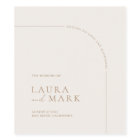 Modern Boho Arch Minimalist Wedding