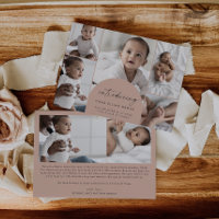 Modern Boho Arch | Salmon Multi Photo Birth