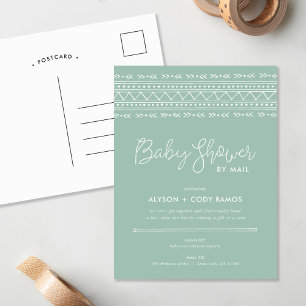 Modern Boho Baby Shower by Mail Invitation