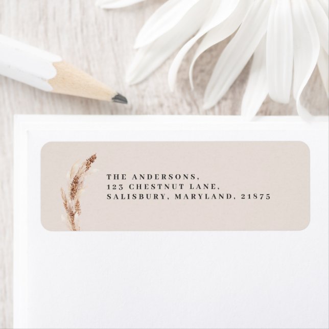 Modern boho barn pampas grass wedding  (Insitu)