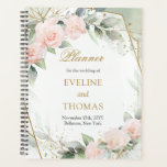 Modern Boho blush floral gold frame wedding Planner<br><div class="desc">If you're gearing up for your big day and looking for a touch of modern boho charm, the Modern Boho Blush Floral Gold Frame Wedding Planner is here to ease your wedding planning journey. Filled with delicate blush florals and elegant gold frames, this planner exudes a relaxed yet stylish vibe,...</div>