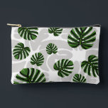Modern Boho Botanical Leaves Pattern Accessory Pouch<br><div class="desc">Bring the freshness of nature into your everyday life with our botanical pattern featuring stylized Monstera leaves and organic foliage. This design blends organic aesthetics with a modern, bohemian flair, making it ideal for home textiles, device cases, and fashion accessories. Flexible Design: We’ve created this pattern on a transparent base...</div>