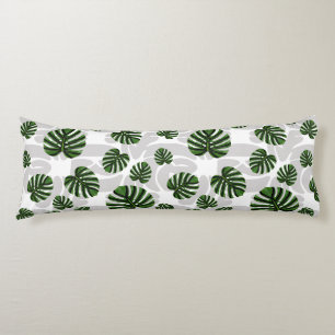 Modern Boho Botanical Leaves Pattern Body Cushion