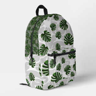 Modern Boho Botanical Leaves Pattern Printed Backpack
