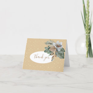Modern Boho Bouquet Thank You Card