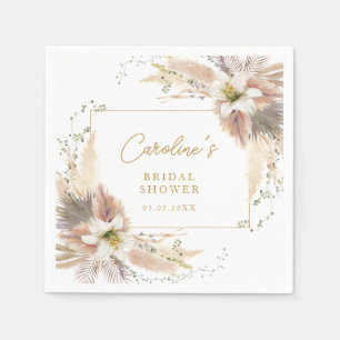 Modern Boho Bridal Shower Napkins