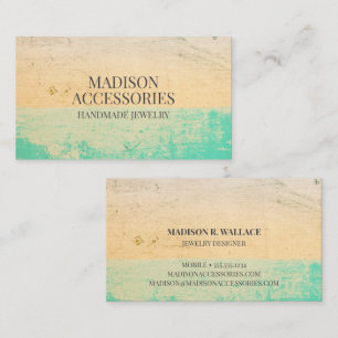 Modern Boho chic Custom Jewellery Designer Busines Business Card