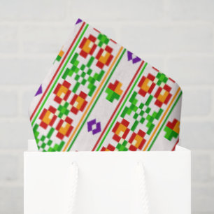 Modern Boho Cross Stitch Seamless Folk Pattern  Tissue Paper