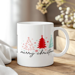 Modern Boho Custom Logo Christmas Gift Mug