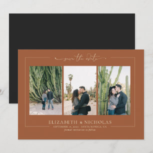 Modern Boho Desert 3 Photo Save the Date