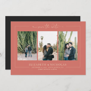 Modern Boho Desert 3 Photo Save the Date