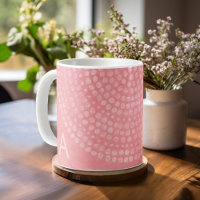 Modern Boho Dot Pattern with Monogram