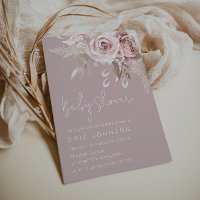 Modern Boho Dusty Rose Baby Shower
