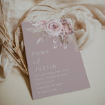 Modern Boho Dusty Rose Blush Floral Wedding Invitation<br><div class="desc">Modern Boho Dusty Rose Blush Floral Wedding Invitation

See matching collection in Niche and Nest Store

Many thanks</div>