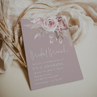 Modern Boho Dusty Rose Bridal Shower Brunch