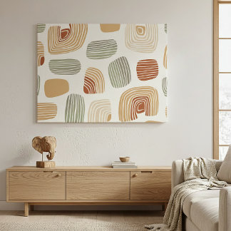 Modern Boho Earth Tones Abstract ID1273 Canvas Print