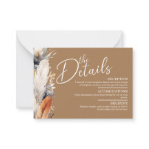 Modern Boho Enclosure QR Code Card