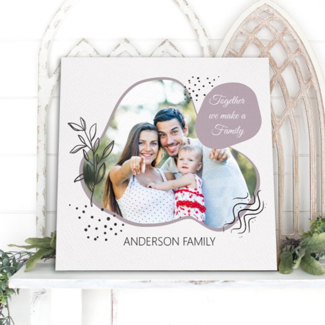 Modern Boho FAMILY Photo Contemporary  Canvas Prin (Creator Uploaded)